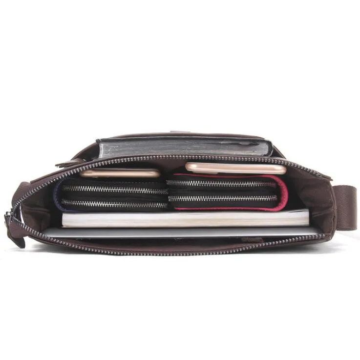 Модные Для мужчин сумка из натуральной кожи одного плеча кожа |