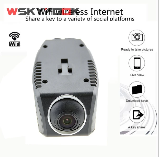 Двойной объектив WiFi Автомобильный регистратор DVR 96658 IMX323 Dash Cam камера цифровой видео рекордер 1080P ночное видение