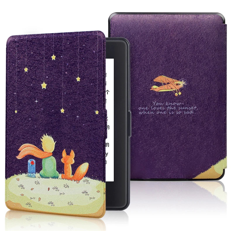 Умный чехол для Amazon Kindle Paperwhite 4 из искусственной кожи чехол с принтом для нового Kindle Paperwhite 4 подходит для Kindle 10го поколения