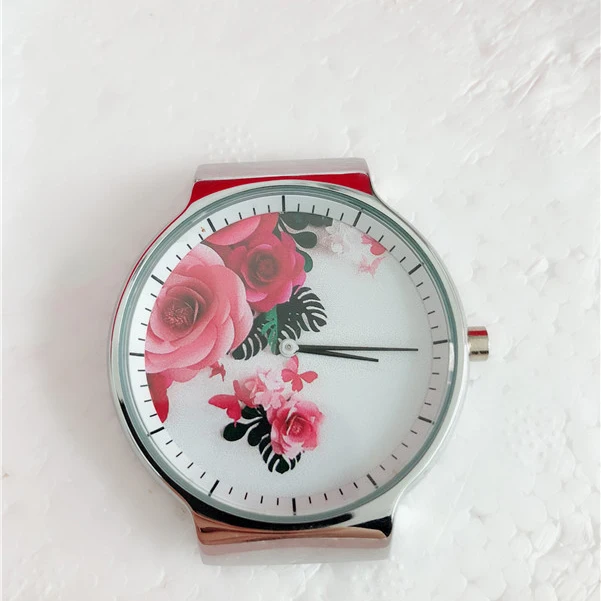 F-010 BAOSAILI Pink Beach красивые океан пейзаж часы Серебристый корпус кварцевые без