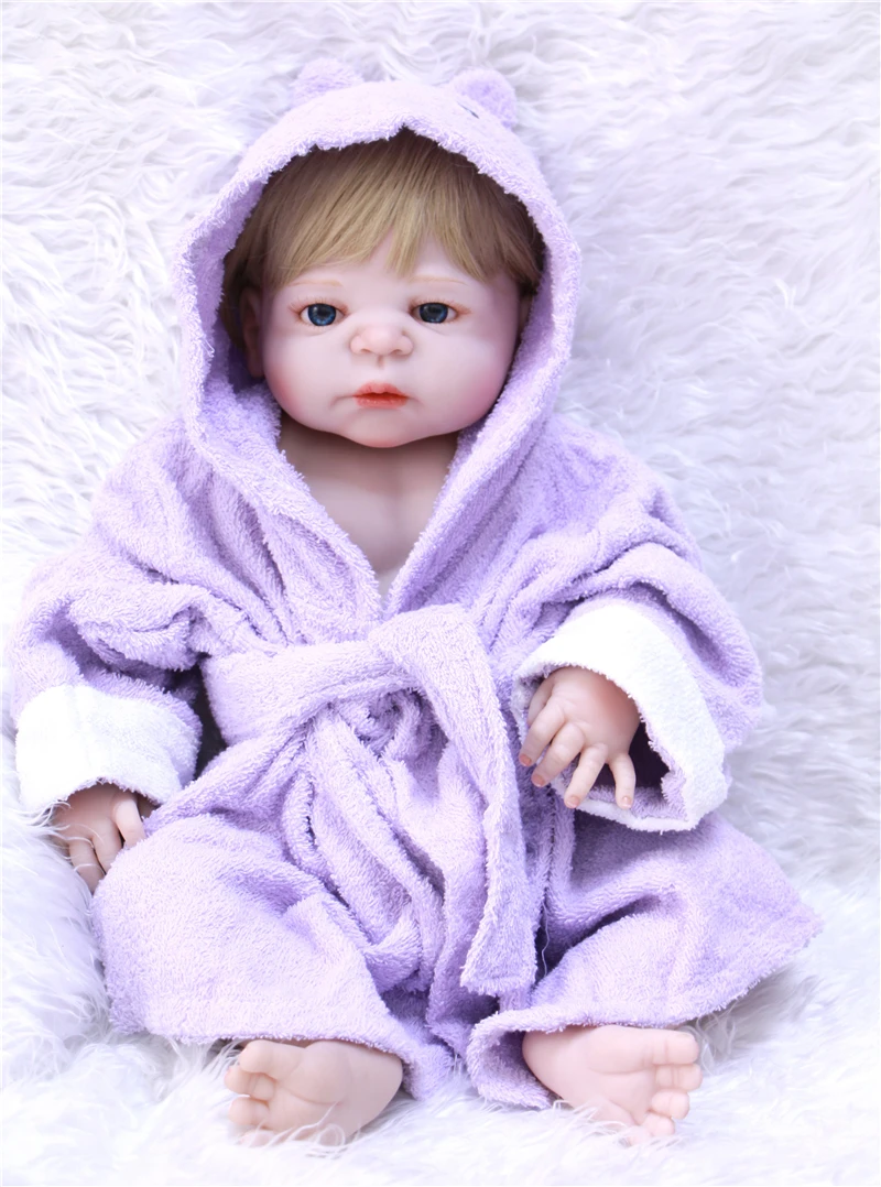 22 &quot55 см полная силиконовая кукла Reborn Baby Doll игрушка коллекционные куклы