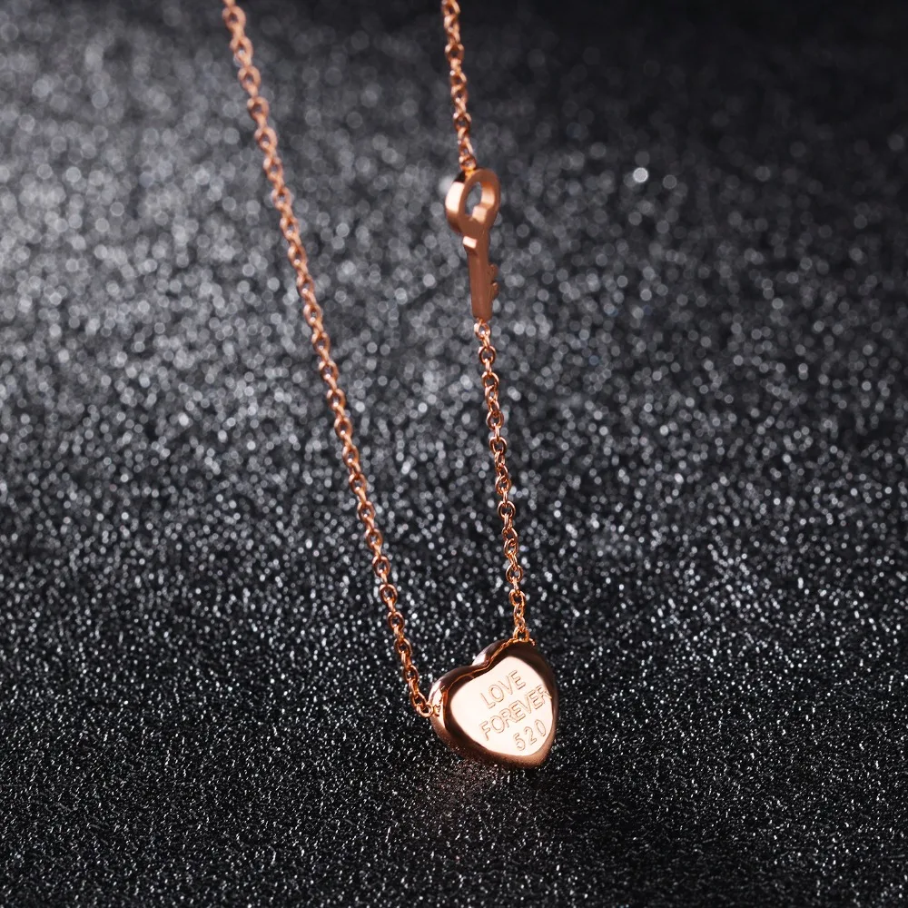 Женская Цепочка Из Нержавеющей Стали Под розовое золото|brand necklace|fashion necklacenecklace brand