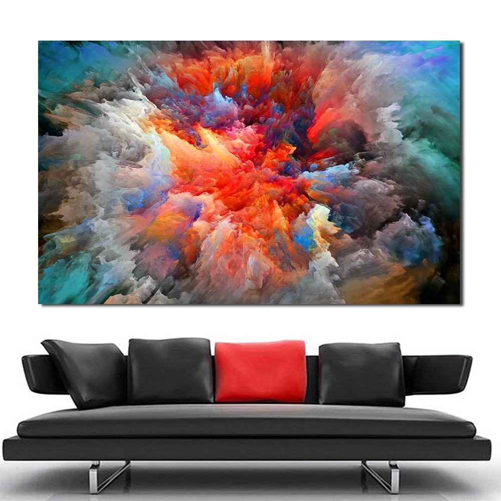 JQHYART абстрактное облако холст искусство картина маслом Модер домашний Декор