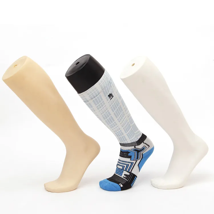 

One Piece White Black And Skin Mannequin Foot For Sock Display