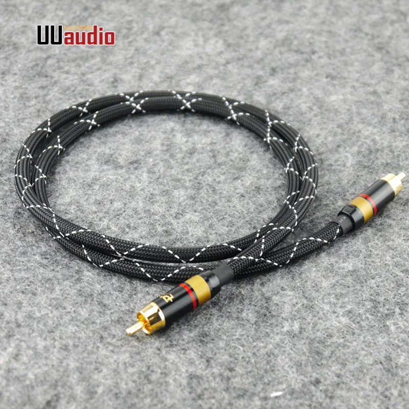 UU06 Hifi мужской и 75 Ом цифровой коаксиальный кабель Canare RCA аудио/видео DIY|digital coaxial|diy