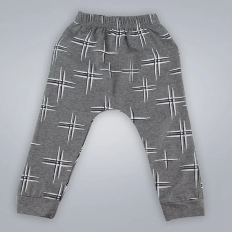 Baby Boys Summer Casual cotton Clothes Black Letter T-shirt Tops Toddler Gray Print Long Harem Pants Outfits |