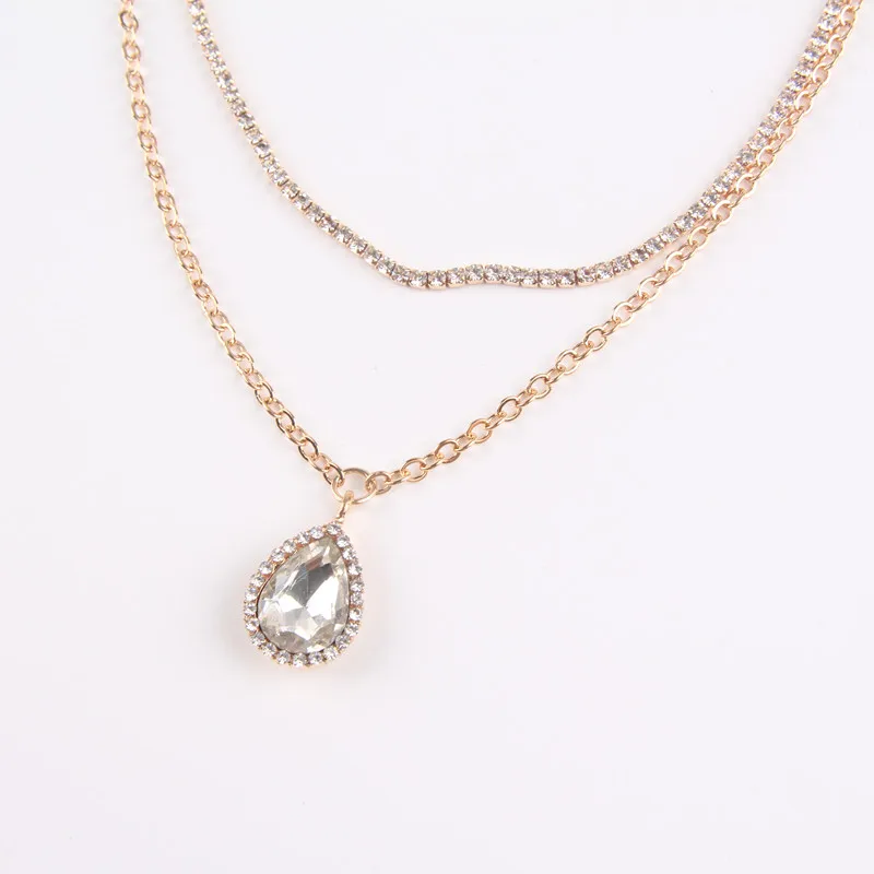 Женская заколка для волос с подвеской в виде капли воды|head jewelry|rhinestone hair clipsgold