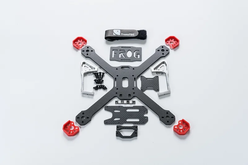 FPV гоночный Дрон FROG Lite 218 мм Квадрокоптер из углеродного волокна 4 Arm X Frame DIY Набор