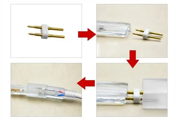 Гибсветильник светодиодная лента SMD 5050 220 в переменного тока 60