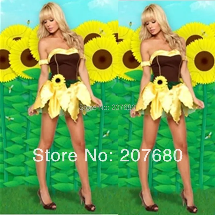 

Party Cosplay Costume Sunflower Themed costumes Fancy dress for women