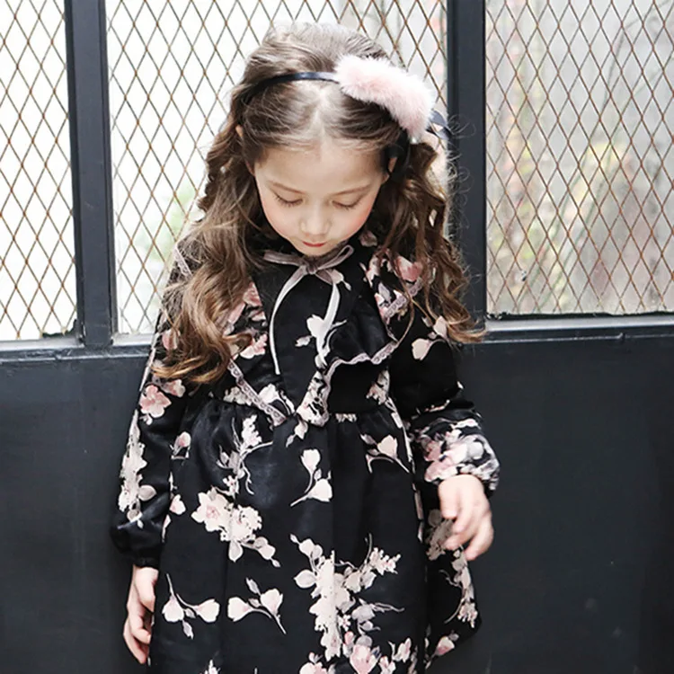 

Korea Winter Hair Accessories lovely Wool Pearl Diamond Flower Crown Headband Hair Band Hair Bow Princess 4