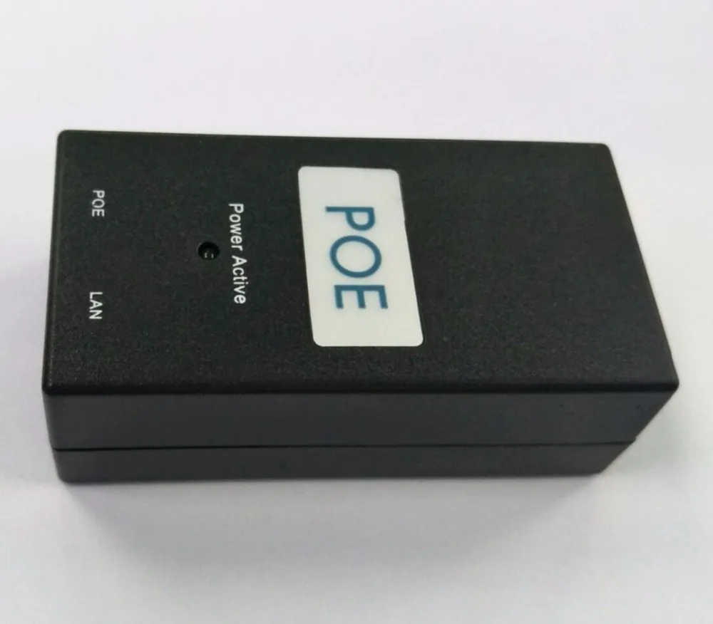 

50PCS Desktop POE Injector 10/100Mbps Power Supply Input 100V-240V Output 15V 0.8A
