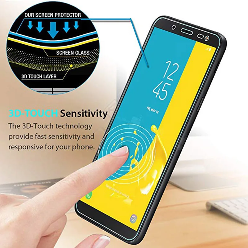 2.5D Закаленное стекло для samsung A50 S10E J7 J8 J6 J4 2018 Защитное прозрачное экрана plus |
