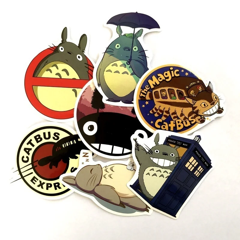 7 шт./компл. мультяшная наклейка Totoro для скейтборда ноутбука сноуборда автомобиля