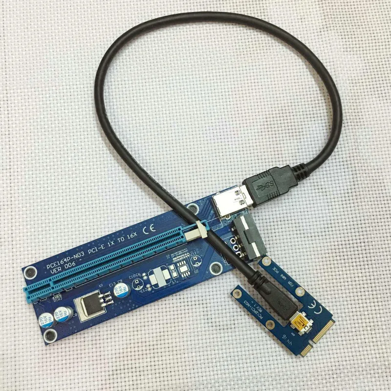 Новая карта памяти Mini PCI Express фризер 1x до 16x USB 3 0 кабель передачи данных SATA к 4Pin IDE