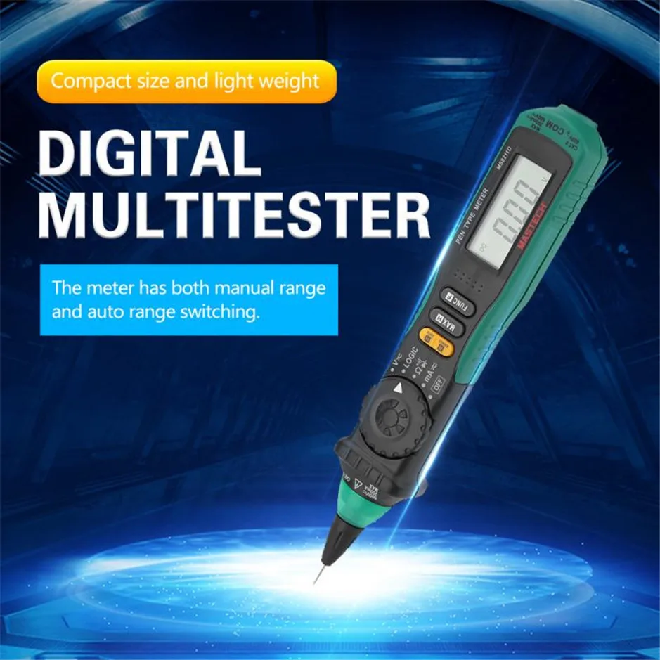 MasTech MS8211D Тип Ручки Цифровой мультиметр Авто Диапазон DMM мультитестер напряжения тестер тока логического