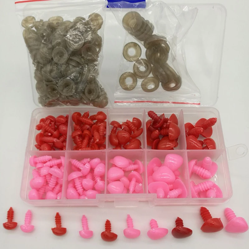 130 шт./пакет треугольный нос (с шайбами) Diy треугольная кукла игрушка для Мишки