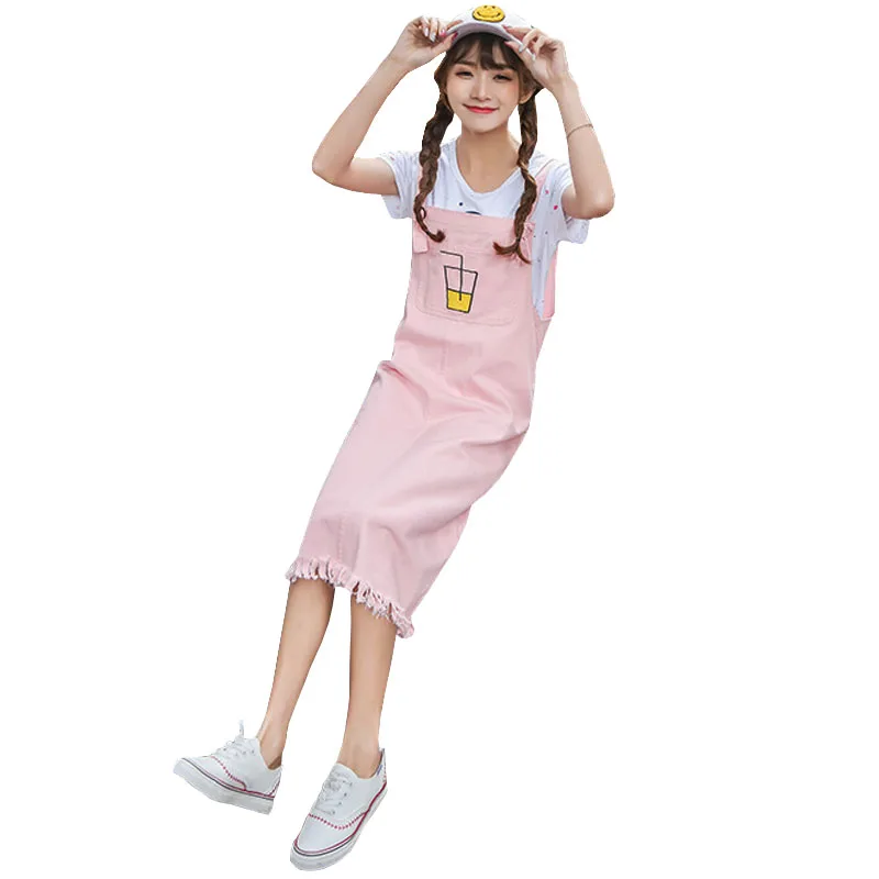 2018 Новый Для женщин Джинсовые юбки стакана воды Вышивка юбка Harajuku милые середины