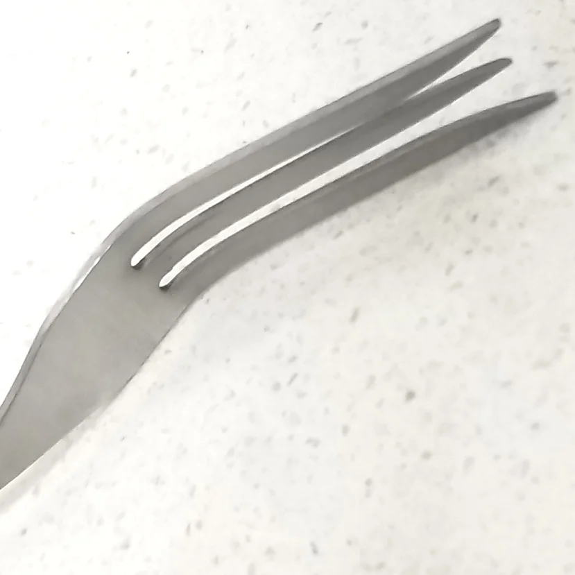 Miu Франция Sharp 10 дюймовая шпилька для мамы вилка из нержавеющей стали 3 контакт с