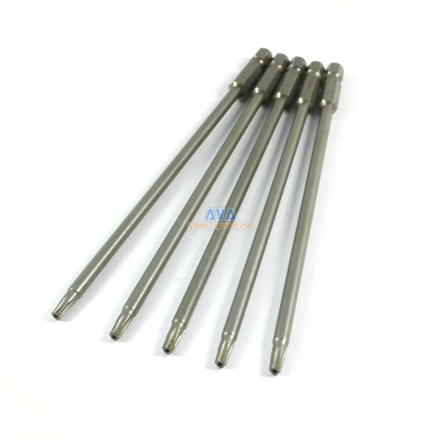 5 шт. наконечники для отвертки шестигранный хвостовик 1/4 мм|torx screwdriver|security torx