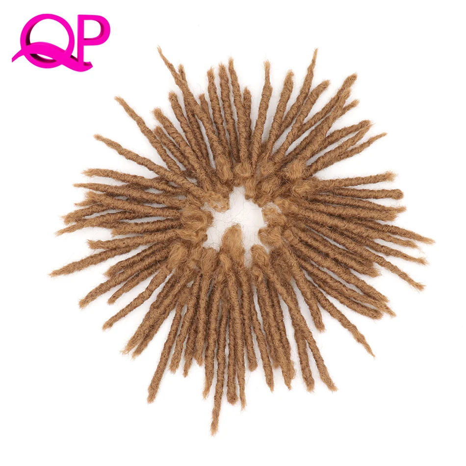 Волосы для наращивания qp hair8 дюймов, ручная работа, высокотемпературные дреды для мужчин дреды вязаные крючком, 6 дюймов, вязаные крючком волосы, чистый цвет