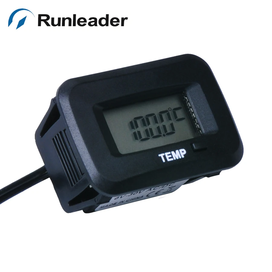 RL-TM006 with RL-TS002 PT100 -20- +250 Celsius degree digital Water oil TEMP sensor METER thermometer temperature meter | Автомобили и