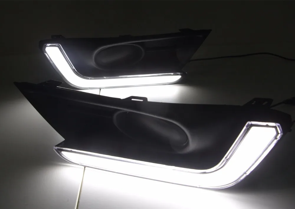 Автомобильный мигающий 1 пара для Honda CR-V CRV светодиодный DRL дневные ходовые огни Дневной светильник водонепроницаемый сигнальный светильник автомобильный Стайлинг светильник