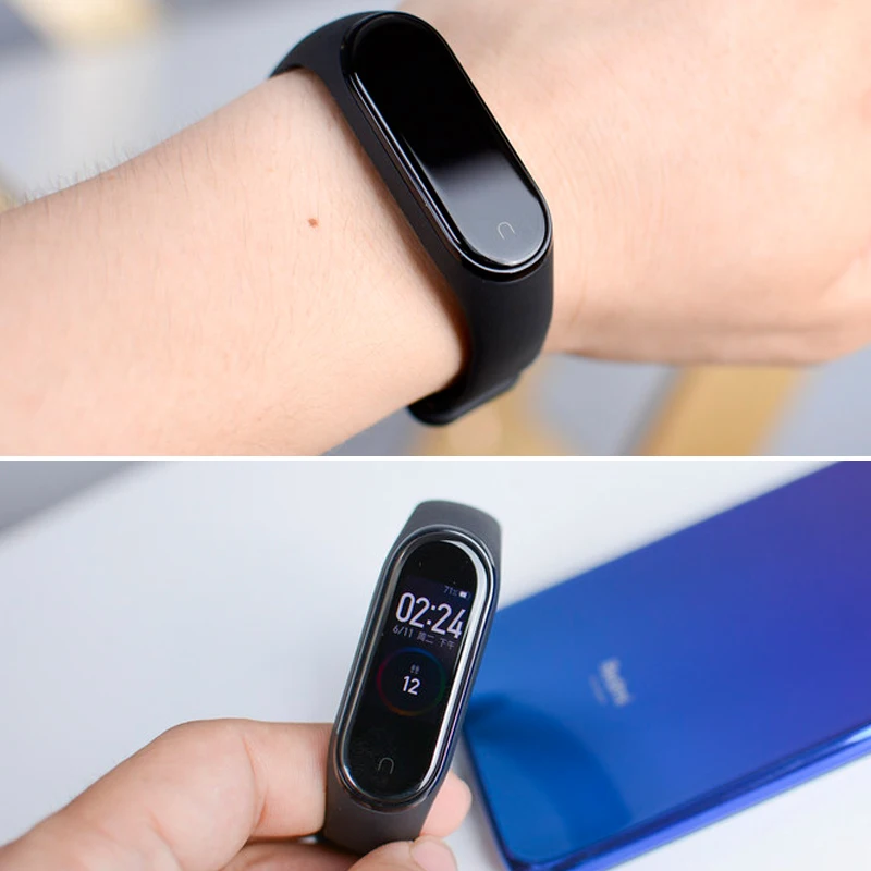 Xiaomi mi Band 4 глобальная версия фитнес-трекер умный Браслет цветной экран частота сердечных сокращений 135 мАч 5 АТМ плавание mi ng водонепроницаемый