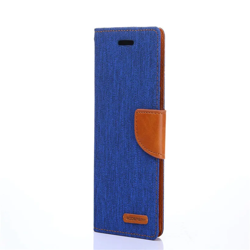 GOOSPERY холст Дневник Бумажник кожаный чехол для телефона Samsung Galaxy A7 (2017) A720|cover for samsung