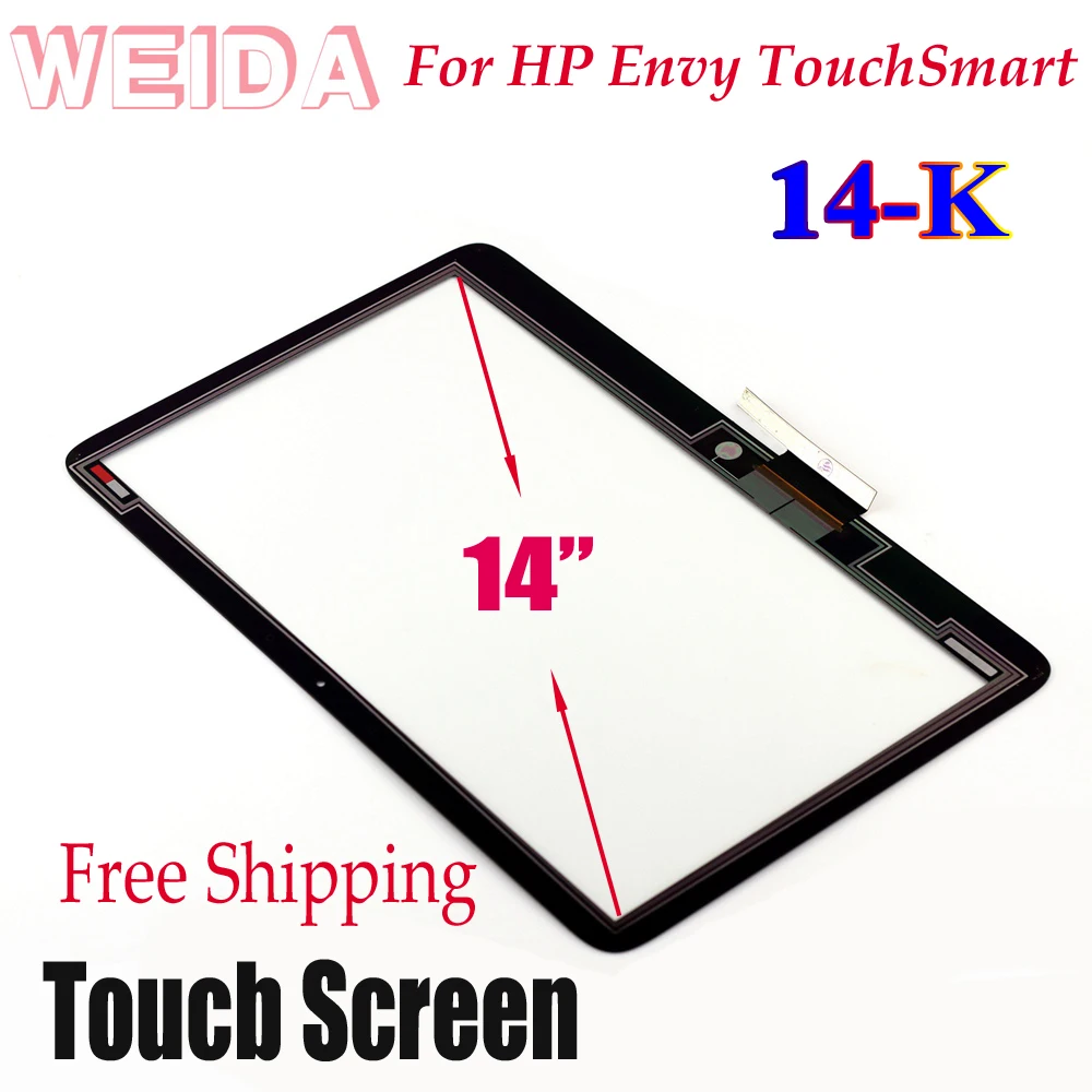 

Сменный сенсорный дигитайзер WEIDA для HP Envy 14-K 14K Series TouchSmart 14 "14K стеклянный сенсорный экран дигитайзер