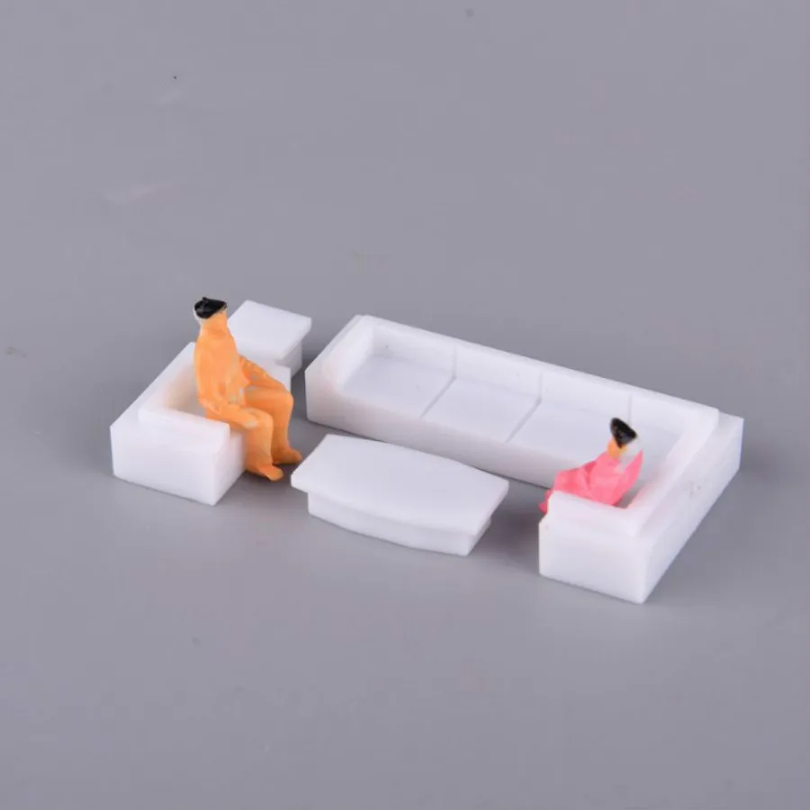 5 компл./лот 1:75 мини крытый диван в Архитектура масштабная модель мебель и Наборы