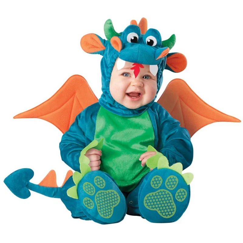 

Sping Baby Outfit Dinosaur Romper Dinky Dragon Photo Props Christmas Costume Toddler Hoodies Clothing for Babies
