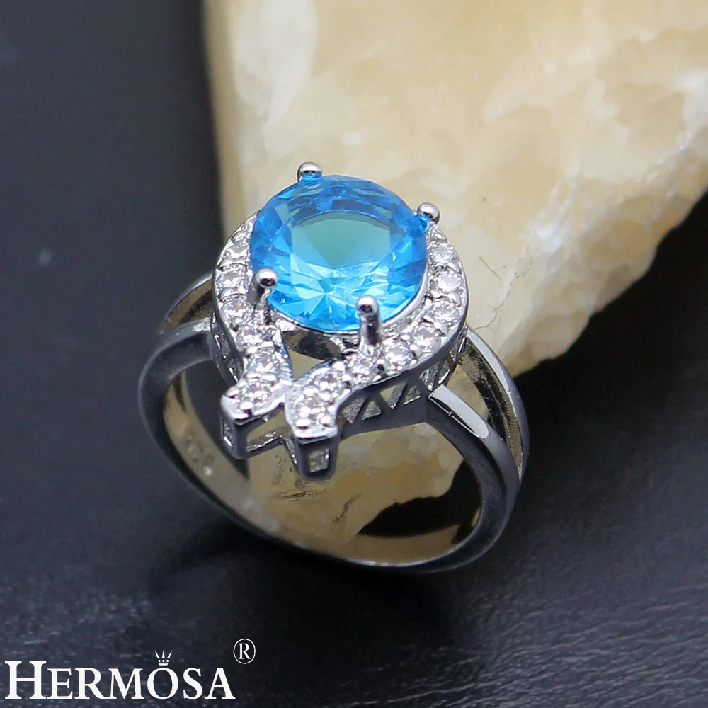 Кольцо женское из серебра 925 пробы с натуральным камнем|ring size|band ringpromise ring |