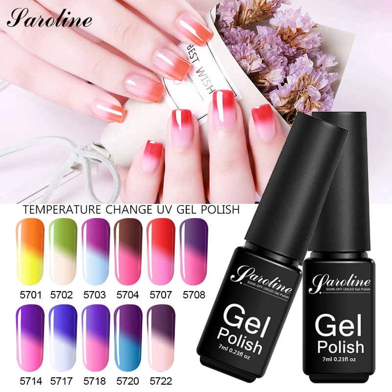 Термальность Температура изменения Цвет лак для ногтей Гель Полупостоянный 7 мл