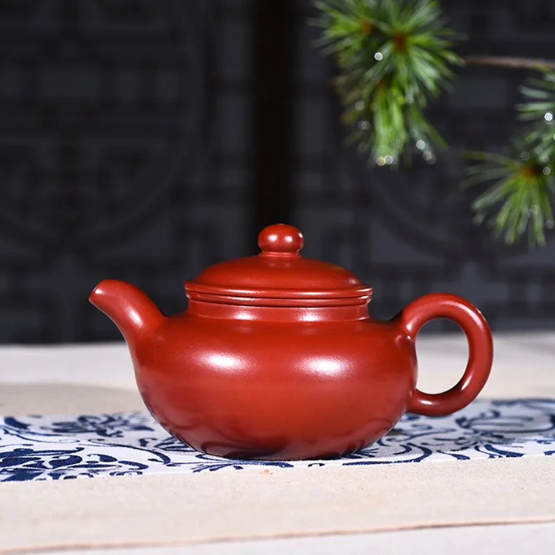 

270ml Yixing Zisha Teapot Authentic Famous Master Hand-made Raw Ore Dahongpao Antique Tea Pot Kung Fu Tea Kettle Free Shipping