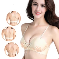 fashion seamless lb bra wirelessthick adjusted straps super push up bra women underwear women palm massage sexy bra lingerie