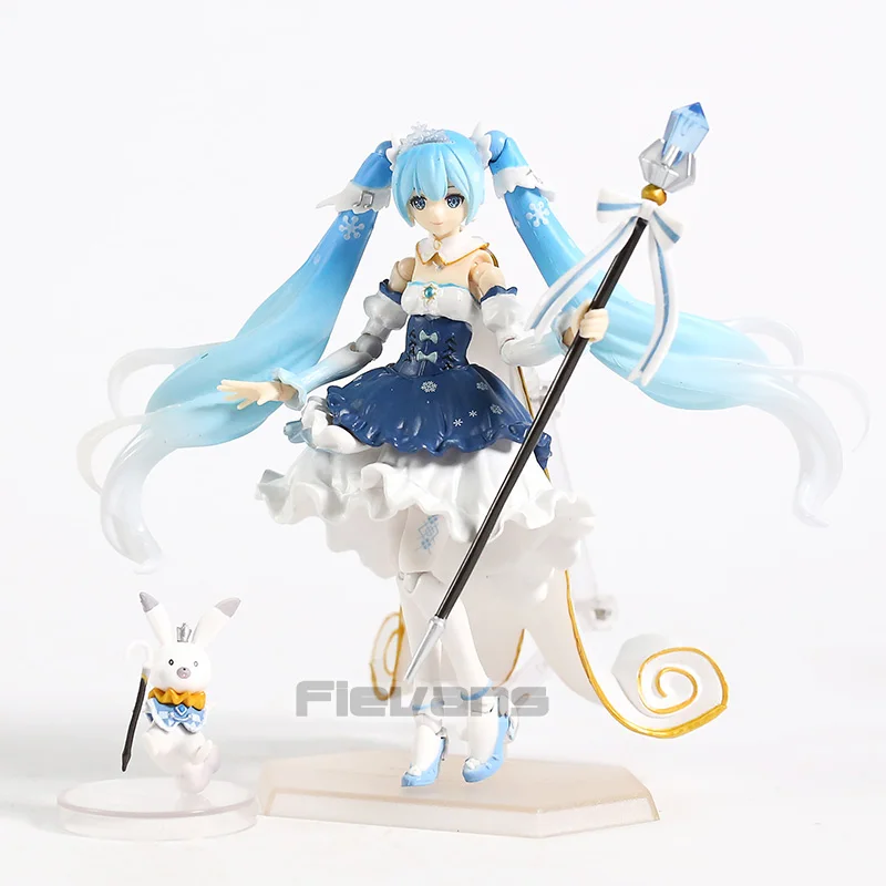 Снежная Мику Figma EX-054 Хацунэ Мику принцесса вер. ПВХ фигурка Вокалоид Коллекционная модель игрушки