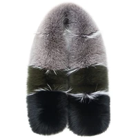real fox scarf 2018 new natural big real fur collar scarf genuine fox fur scarves warp shawl neck warmer cape stole muffler