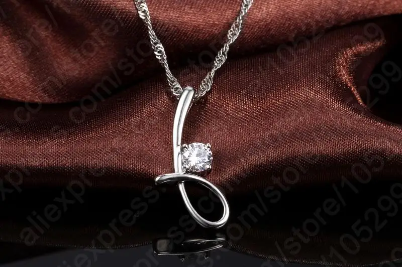 Цепочка женская из серебра 925 пробы с фианитом 1 шт.|necklace chains wholesale|necklace chain linknecklace