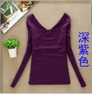 W00985 purple Женский шерстяной свитер, женский свитер с v-образным вырезом, женские свитера и пуловеры, вязаный кашемировый свитер, культивирующий дикие 985 - Цвет: W00985 purple