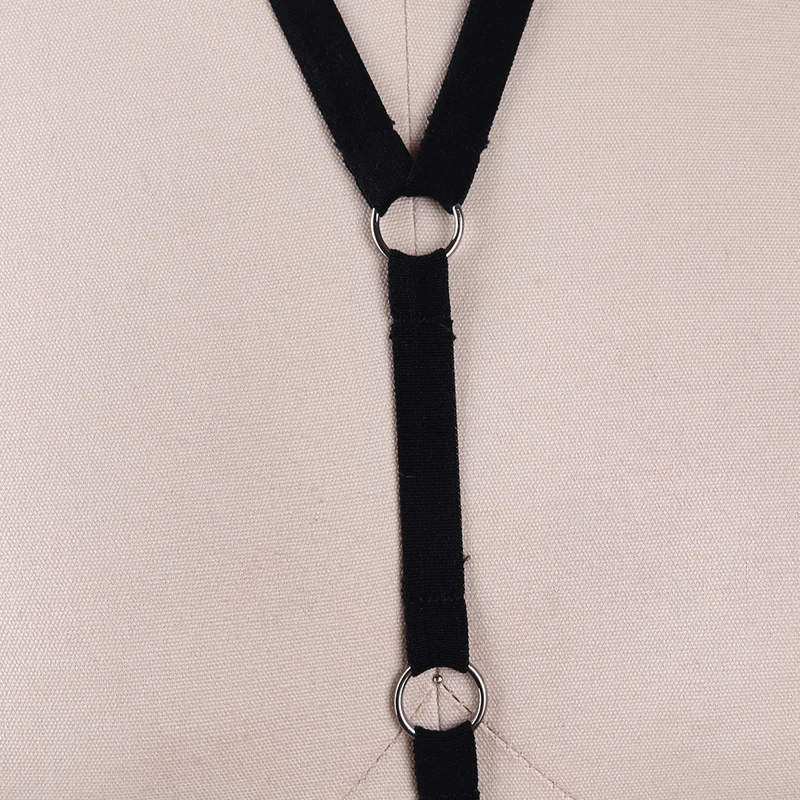 Тонкий ремень на бретельках регулируемый полиэстеровый бандажный фетиш верхняя