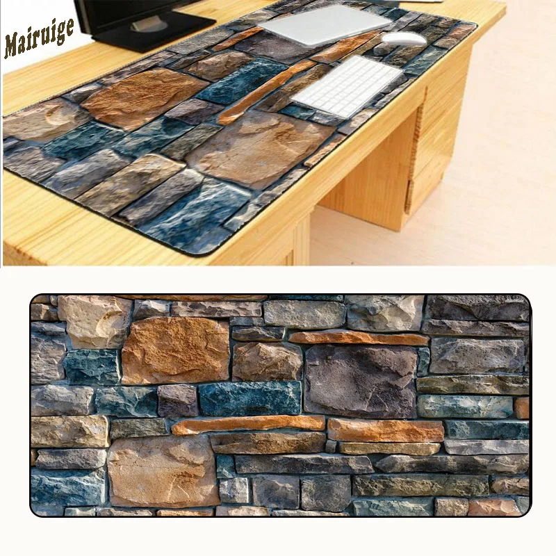 

Mairuige Large Smooth Stones Anti-Slip Durable Silicone Computermats Size for 900* 400mm Gaming Mouse Pads Drop Shipping