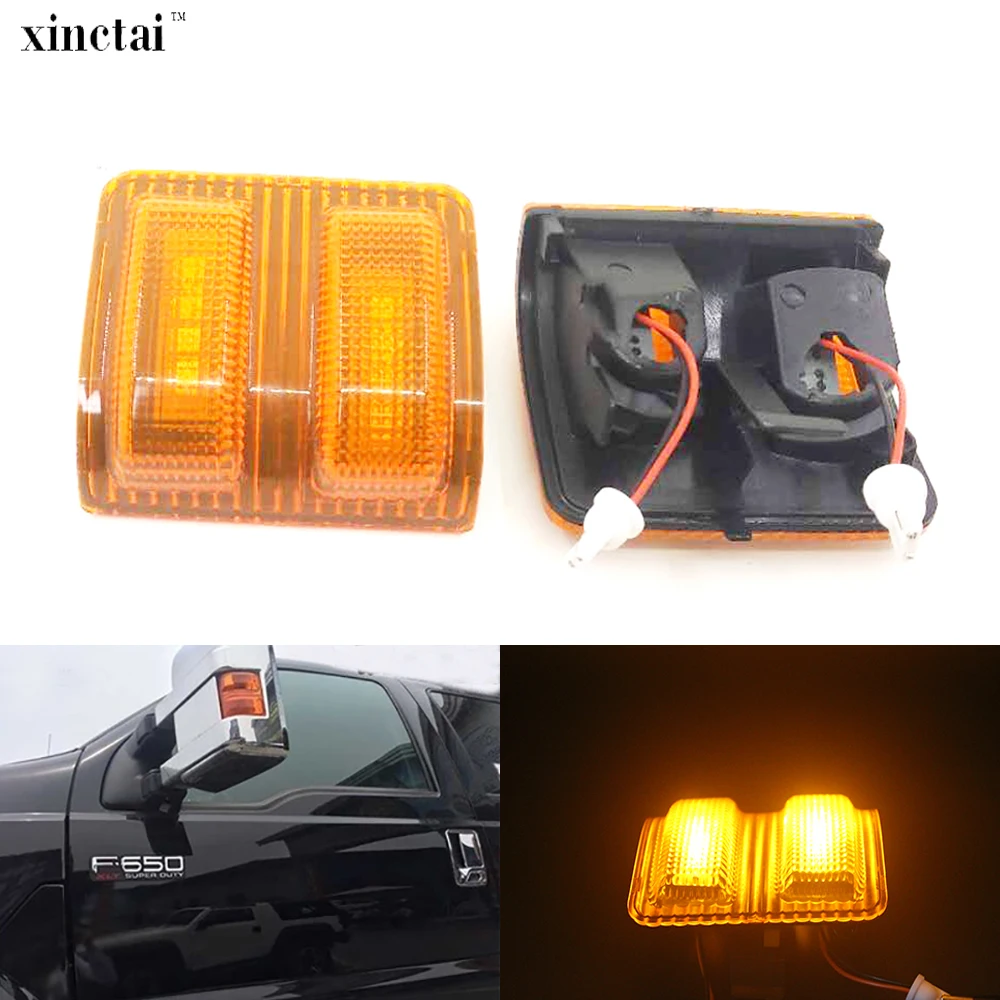 2 шт. Светодиодные поворотники для Ford F250 F350 F450 F550 F650 08 15|Сигнальная лампа| |