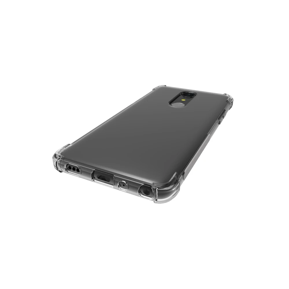 Прозрачный чехол из ТПУ с усиленными углами для LG G7 FIT амортизацией и защитой от