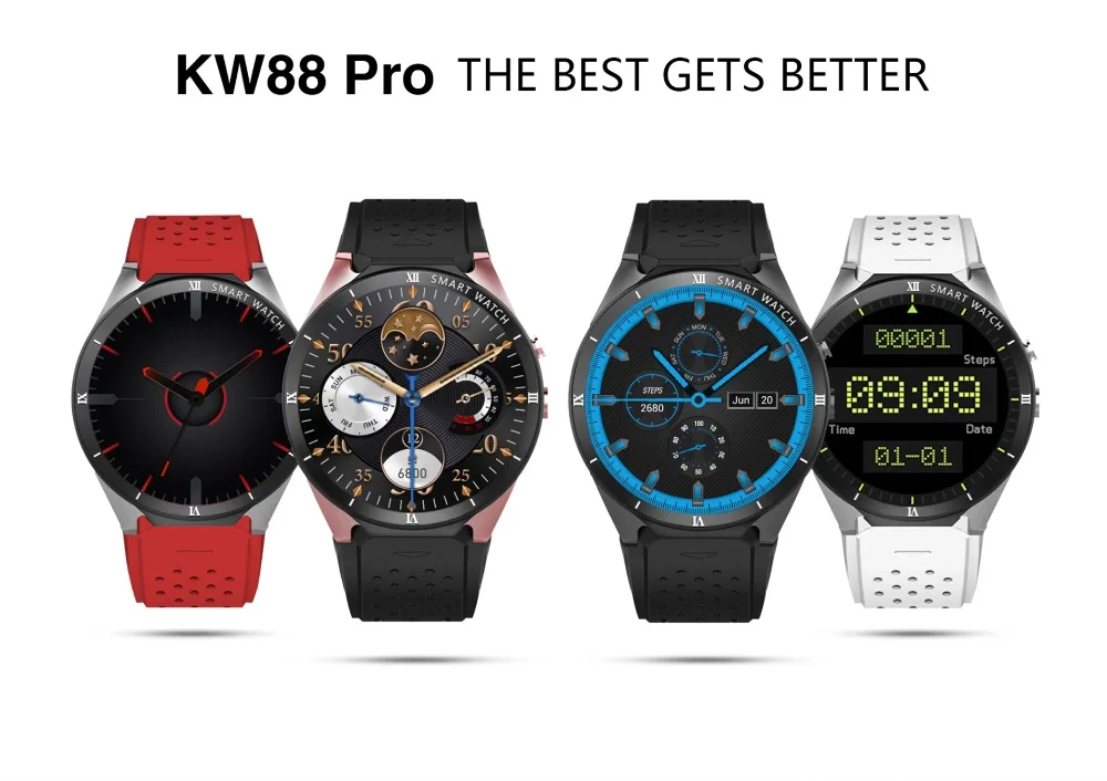 Умные часы KW88 Pro, умные часы, Android 7,0, часы, телефон, 1 Гб+ 16 ГБ, умные часы, gps, WiFi, 3g, Bluetooth, vs x7, LEM5, Pro, умные часы