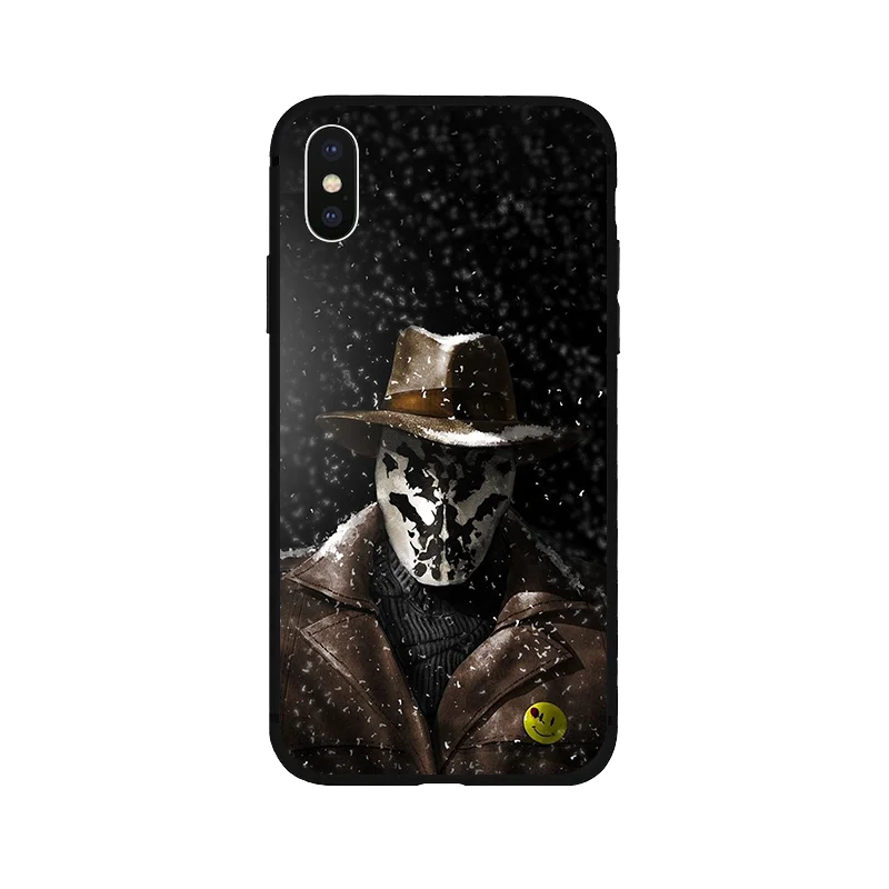 Watchmen Doctor Manhattan DC Rorschach мягкий силиконовый черный чехол для телефона iPhone 5 5S SE 6 6s 7 8 plus X Xs XR max