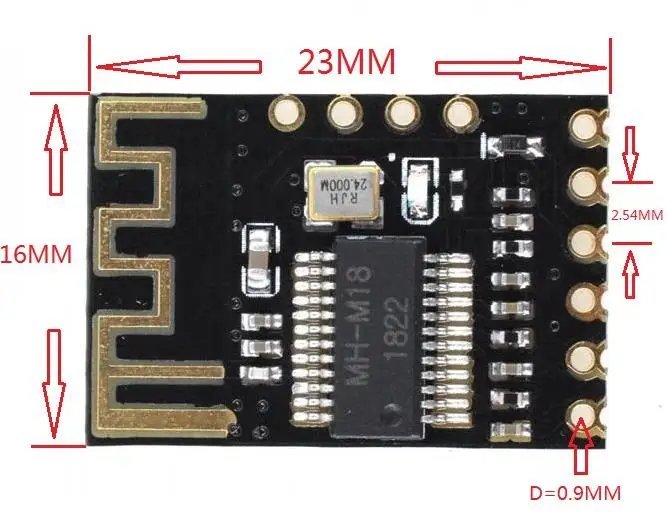 WAVGAT MH-MX8 беспроводной Bluetooth MP3 аудио приемник плата BLT 4,2 mp3 декодер не допускающий потерь комплект