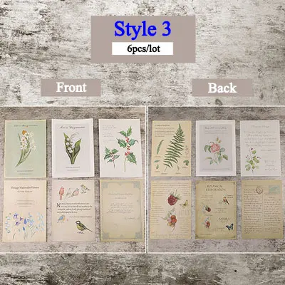 6pcs Style3 Ретро стиль лист музыкальная бумага INS фон для фотосъемки декорации фото съемки фон DIY орнамент аксессуары для ювелирных изделий - Цвет: 6pcs Style3