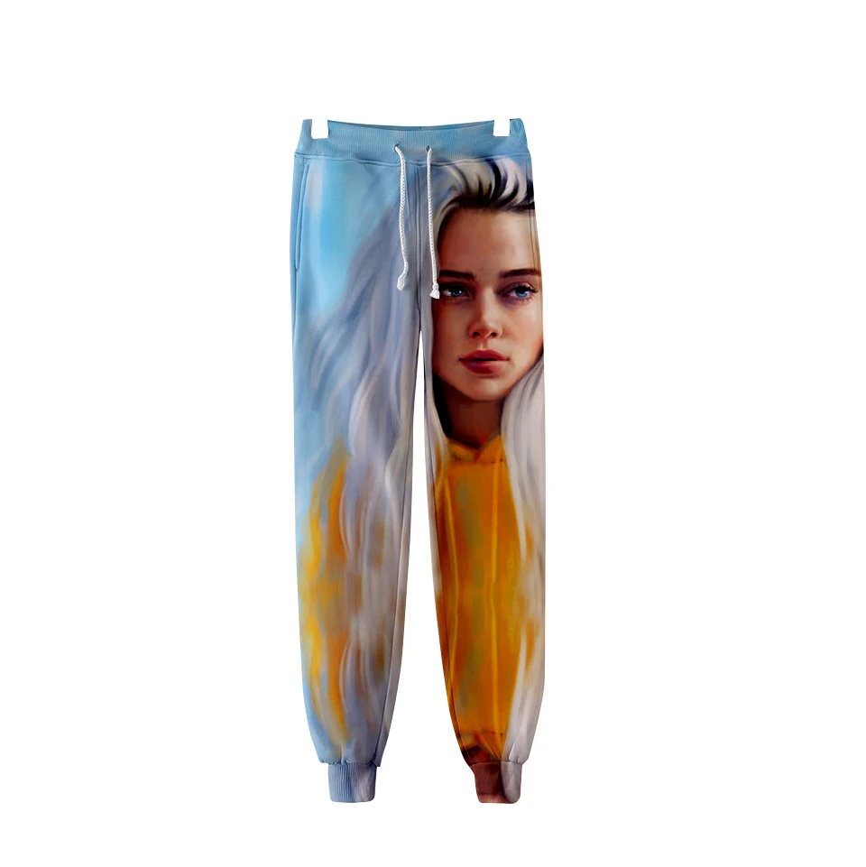 FADUN Tommee 3D Billie Eilish спортивные штаны с принтом модные повседневные штаны для бега теплые/мужские брюки тонкие Kpop мужские и женские брюки