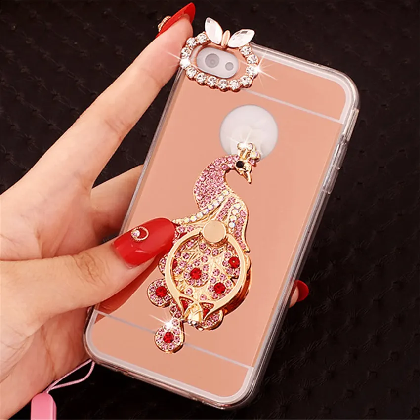 Роскошный блестящий зеркальный чехол-подставка для телефона iPhone 11 Pro MAX 8 7 Plus 6S